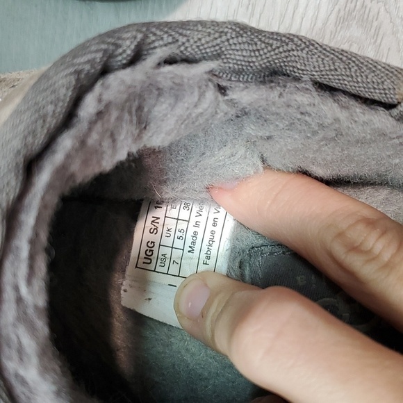 Ugg Australia Women Leather Sheepskin Clogs platform Slippers shoes sz 7 - Picture 8 of 13